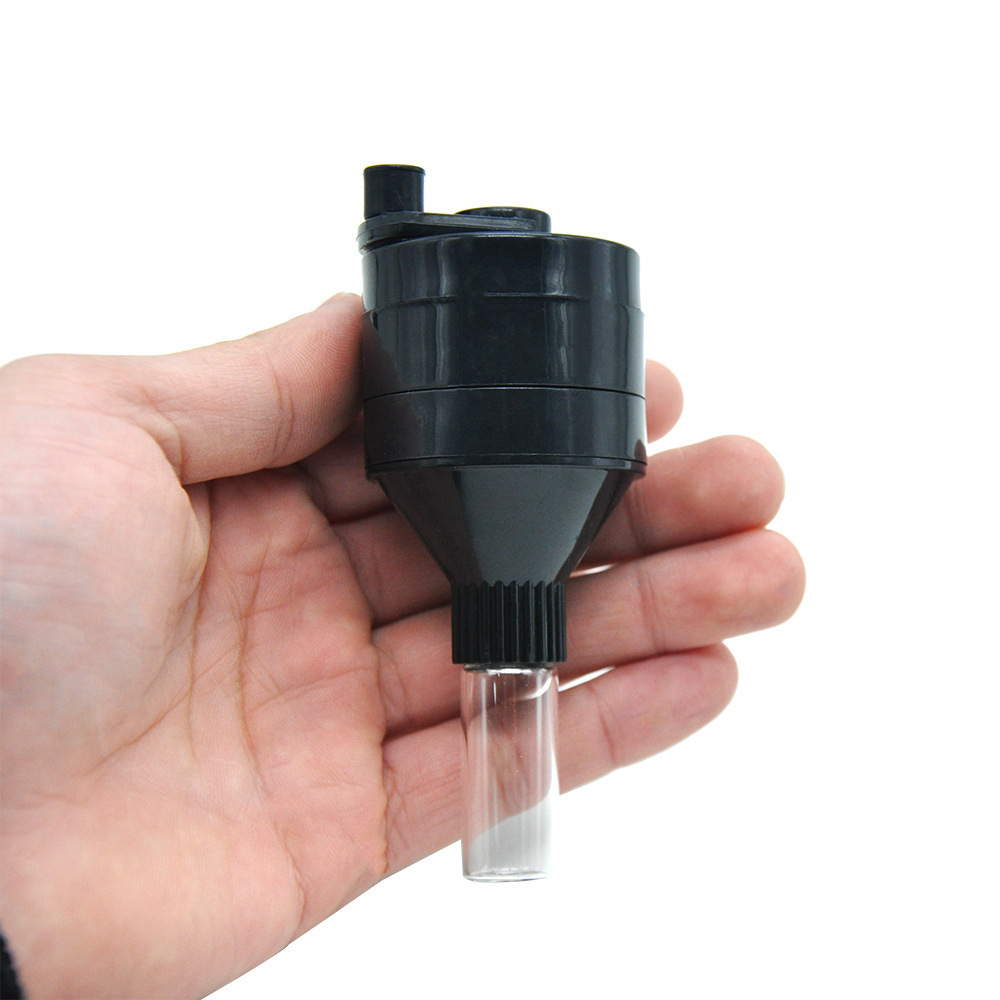 Hand Crank Herb Grinder Kit with Glass Vial