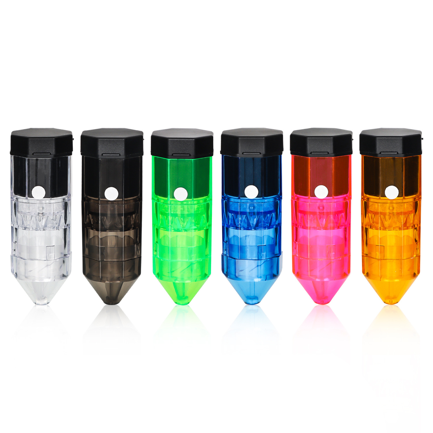 Portable Bullet Plastic Herb Grinde