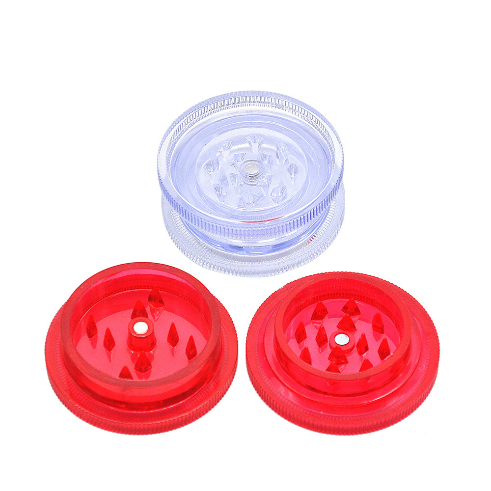 53MM 2‑Part Transparent Plastic Grinder