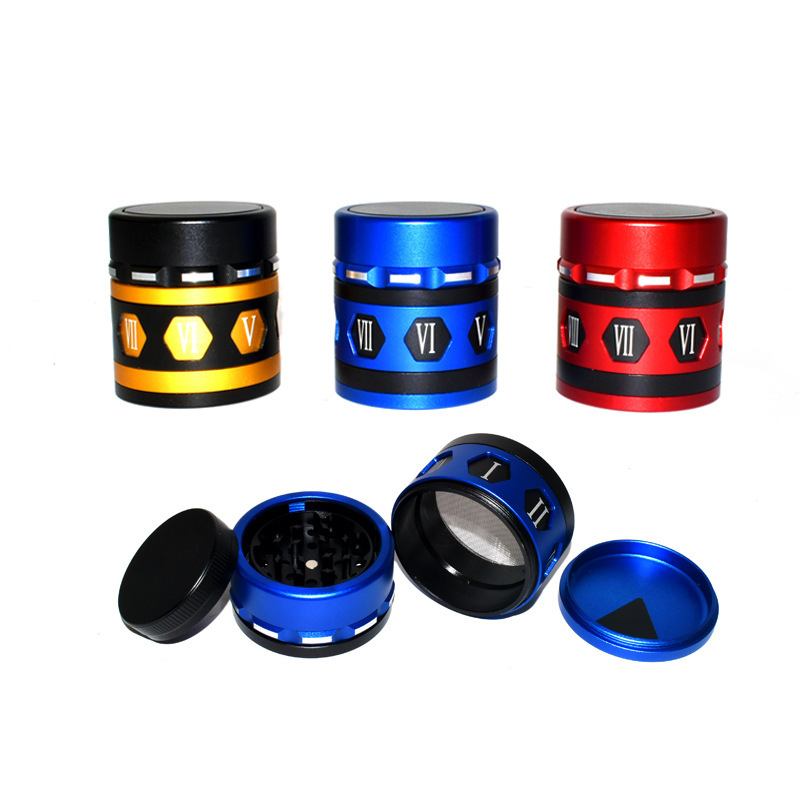 63mm Roman Numeral Aluminum Grinder