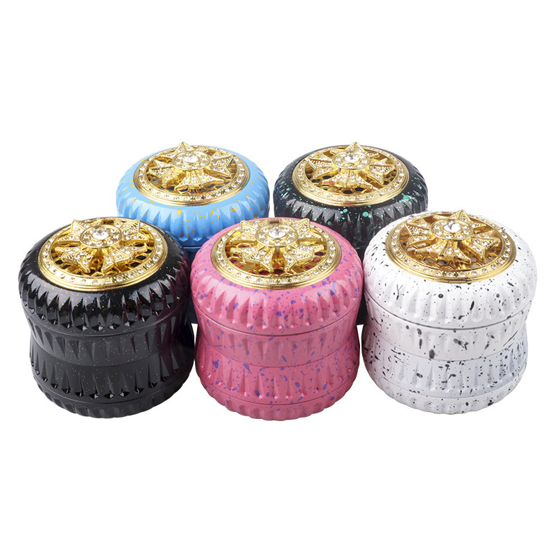63mm Diamond‑Decor Aluminum Grinder