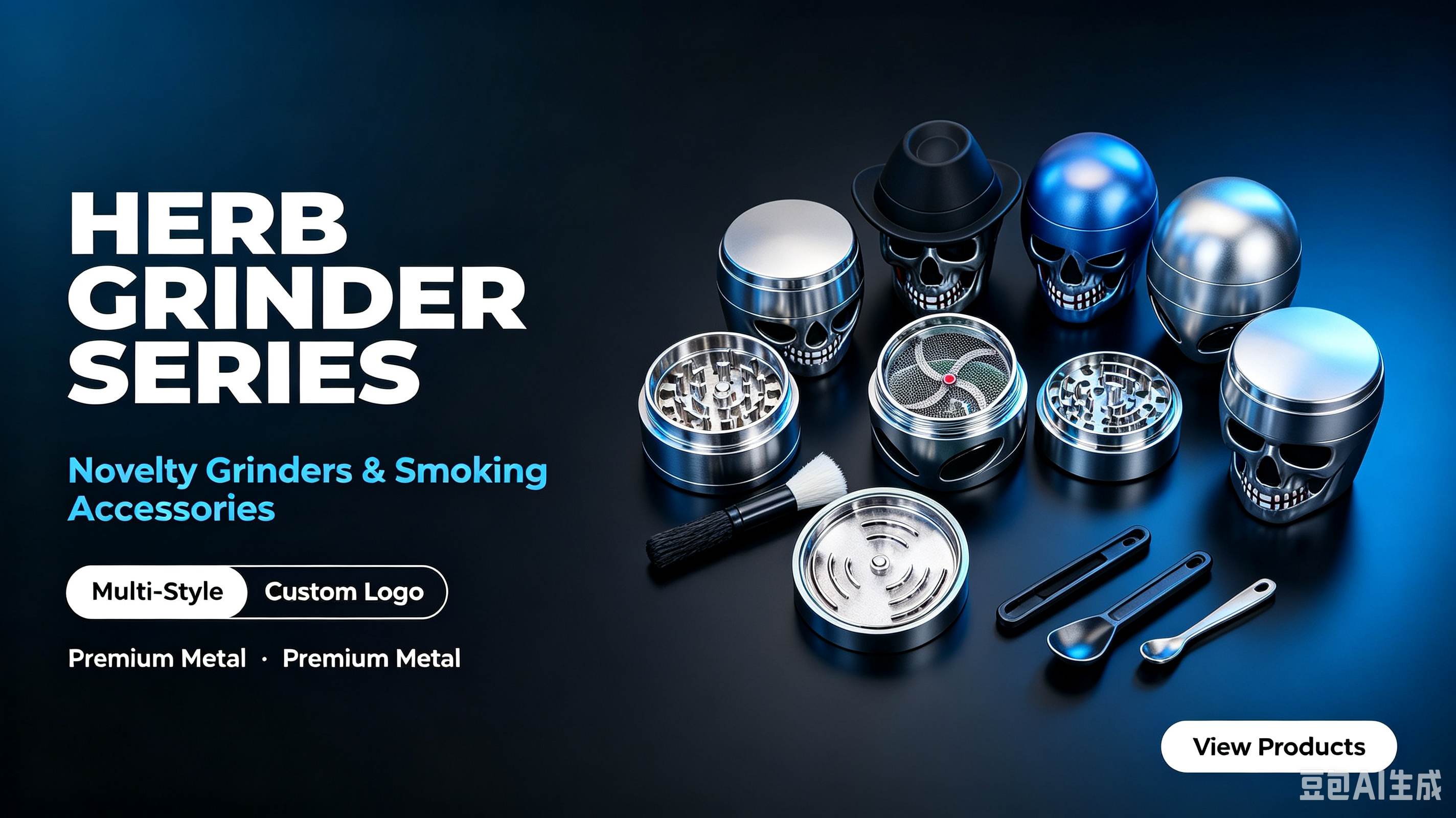 Novelty Grinders & Smoking Accessories